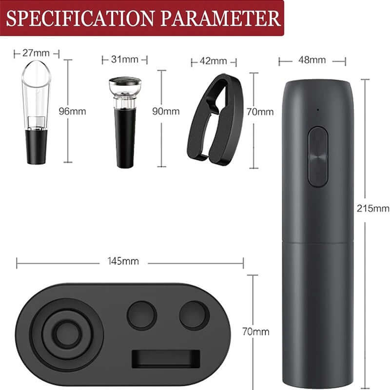 Tire-bouchon électrique avec accessoires