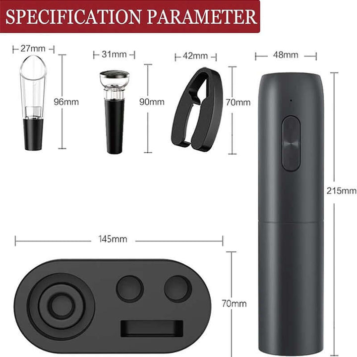 Tire-bouchon électrique avec accessoires