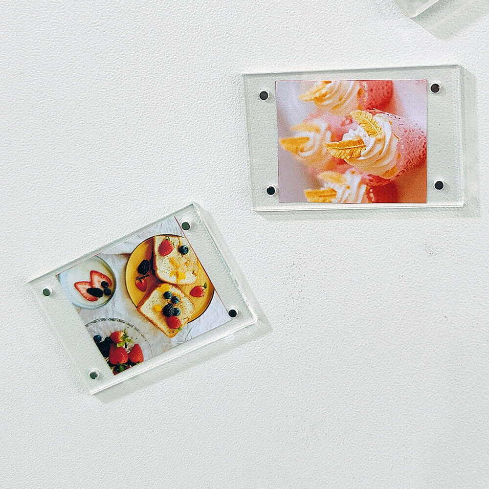 5er Set Moderne Acryl Bilderrahmen mit Magneten