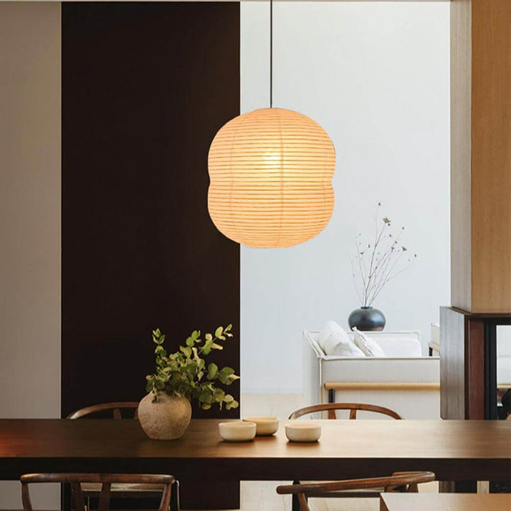 Mini lampe suspendue en papier washi