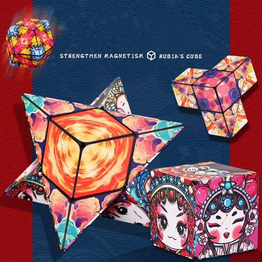 Magnetischer Kreativwürfel: Formen & - Muster