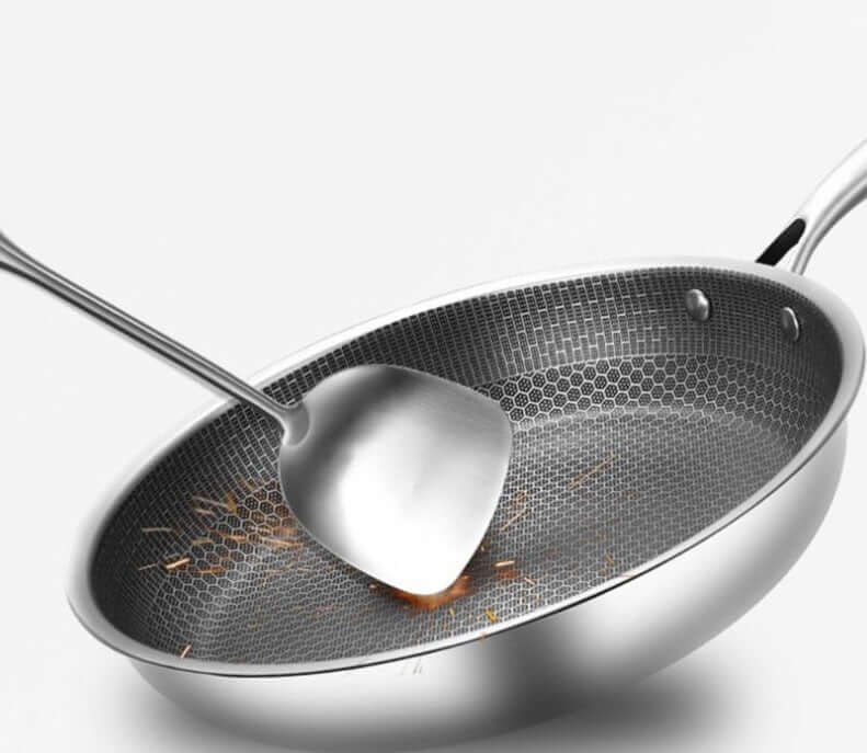 Antihaft-Bratpfanne 28cm - Edelstahl Induktion - Kratzfest