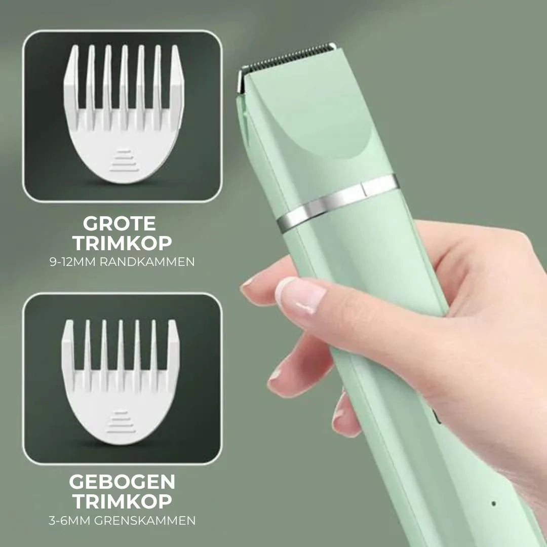 "4-in-1 Tierpflege-Trimmer für Fell- und Klauenpflege, kompaktes Design, ideal für Haustiere, ergonomisch, leise"