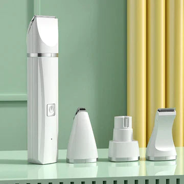 "4-in-1 Tierpflege-Trimmer für Fell- und Klauenpflege, kompaktes Design, ideal für Haustiere, ergonomisch, leise"
