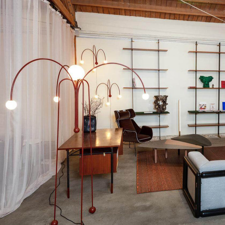 Suspension élégante en verre et métal