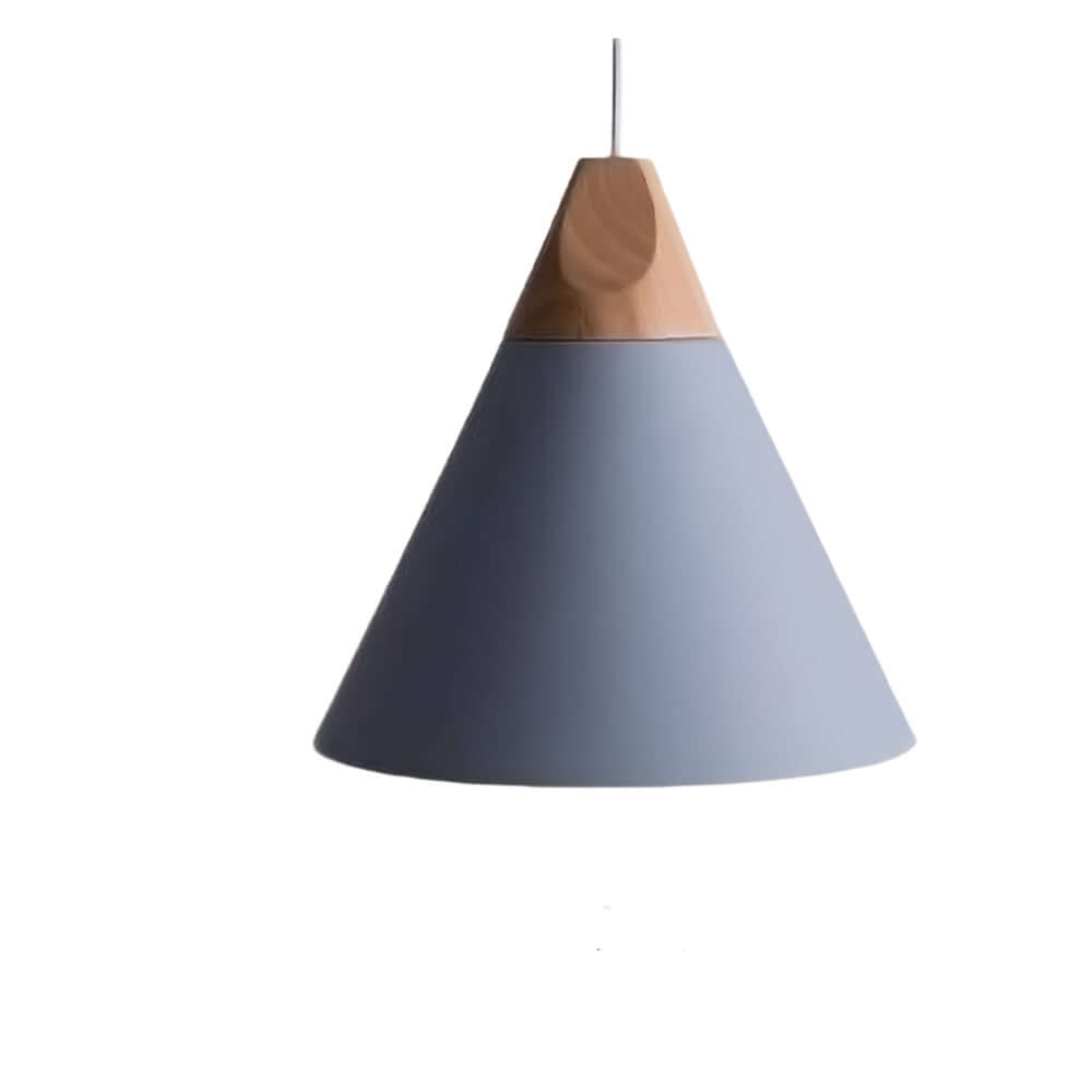 Lampe suspendue en bois et métal pour chambre d'enfant
