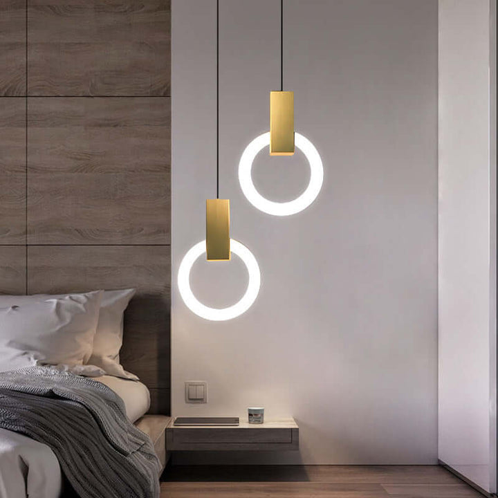 Suspension annulaire LED moderne