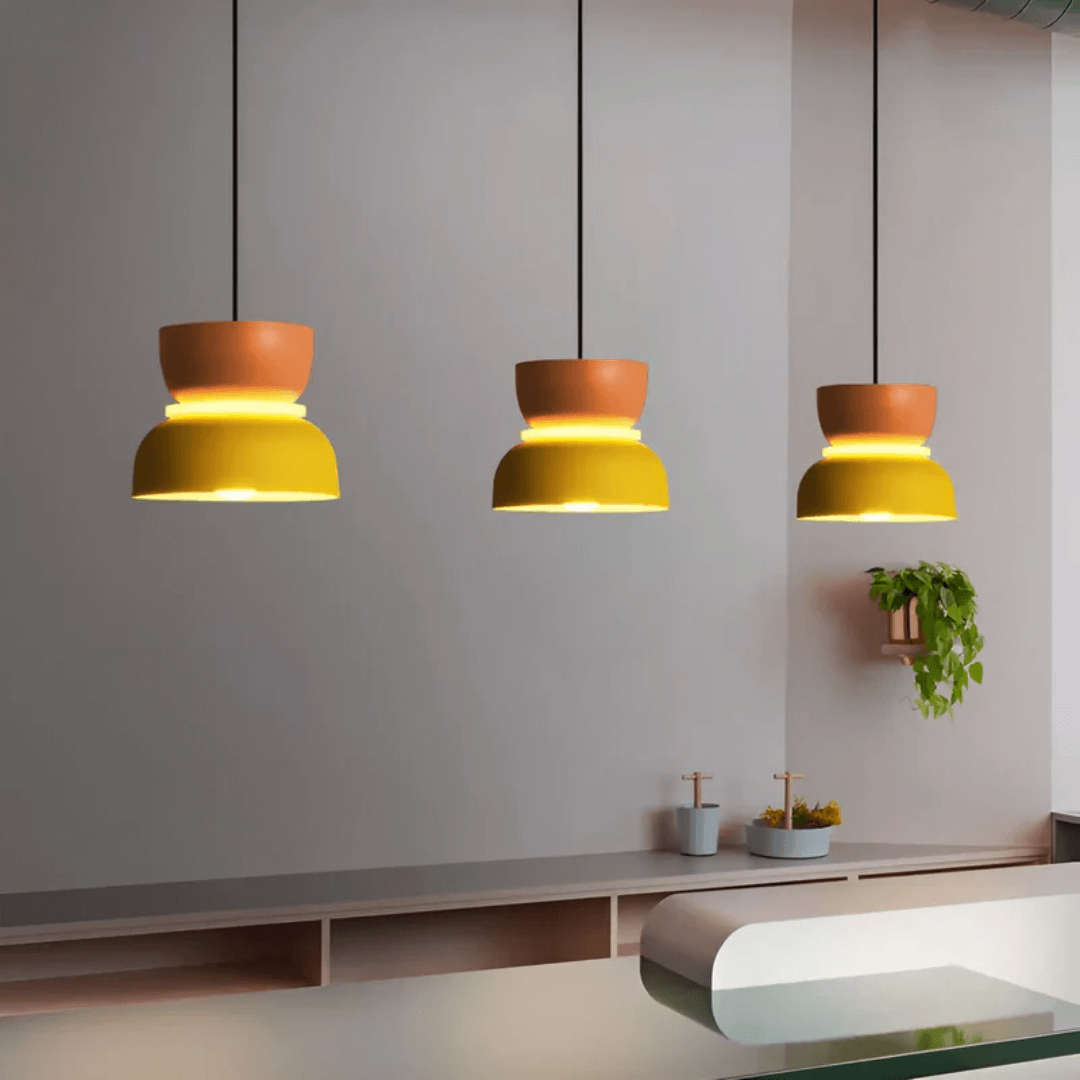 Bunte LED Pendelleuchte Macaron Design