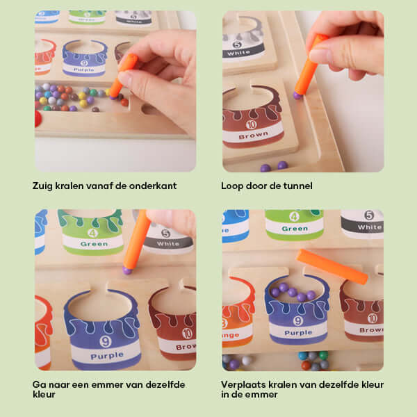 Farben & Zahlen Lernspiel - Magnetisches Labyrinth