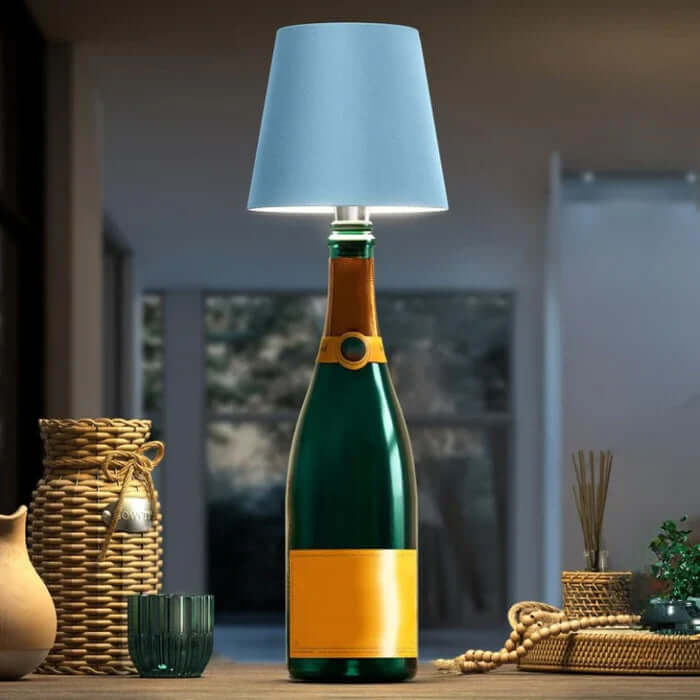 Lampe de table LED à intensité variable, lampe tactile à piles, 3 couleurs de lumière