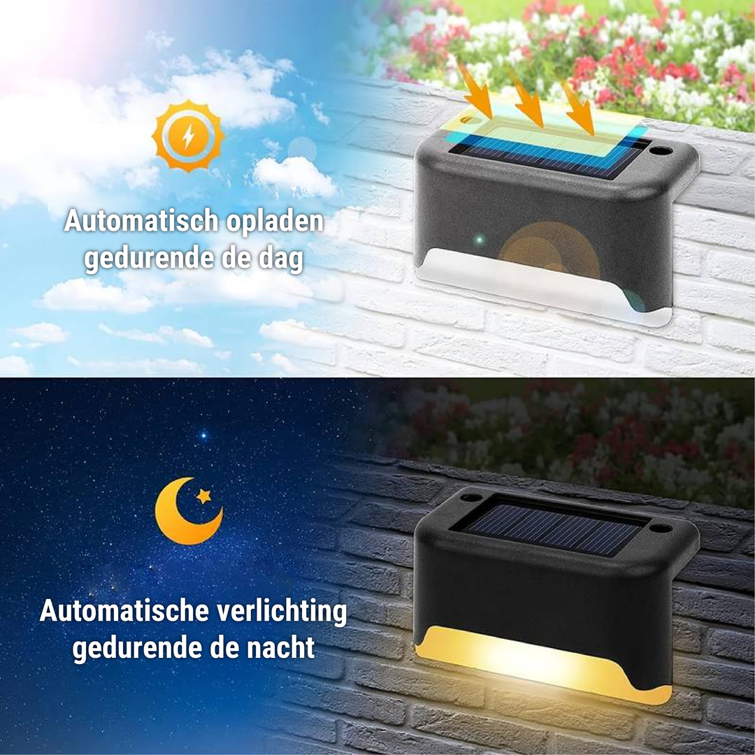 Solar LED Wandleuchten für Garten & Terrasse
