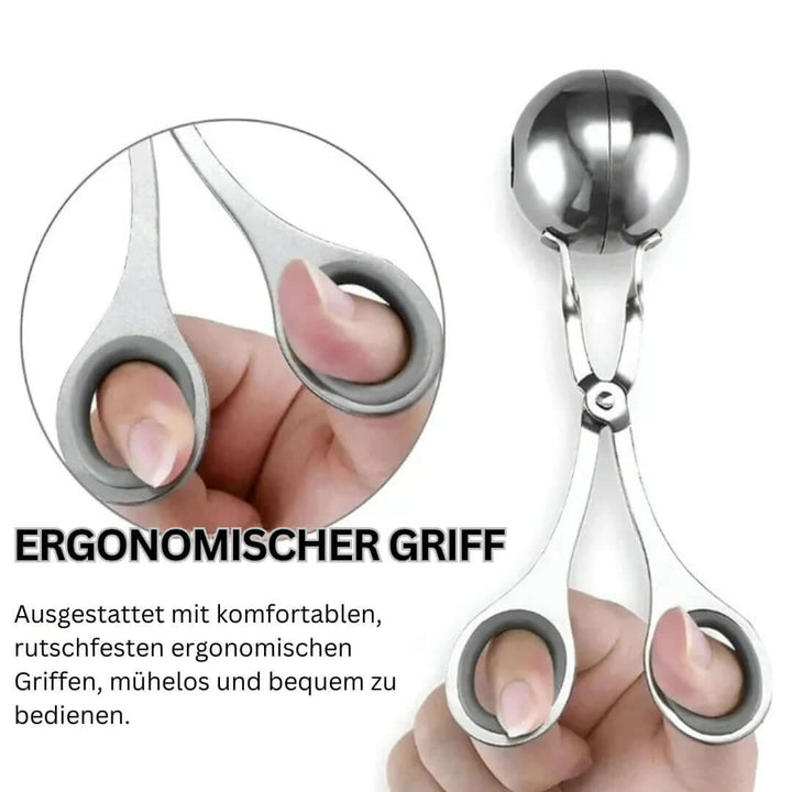 Edelstahl Hackfleisch-Former - Perfekte Fleischbällchen