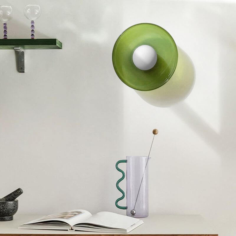 Moderne Runde Glas Deckenleuchte