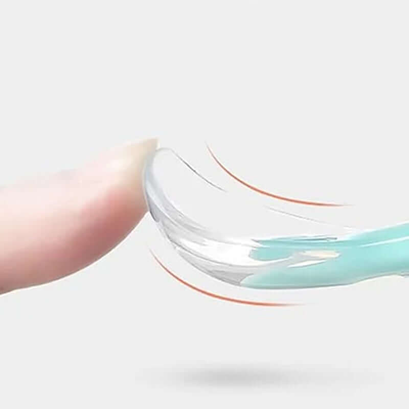 Lot de 2 cuillères en silicone pour bébé - Alimentation douce et sûre