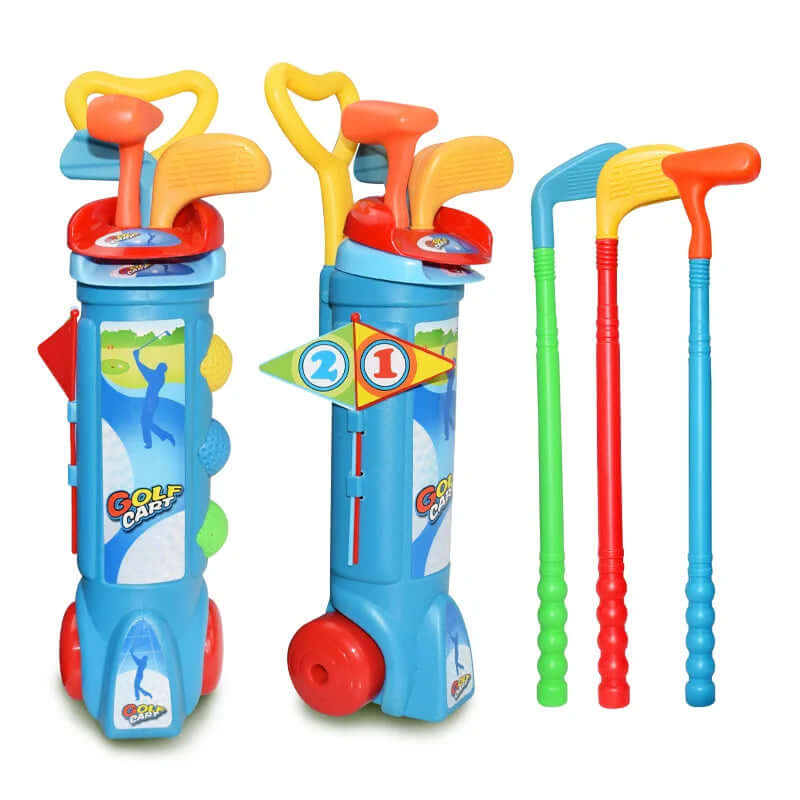 Kinder Golf Set Übung Schläger Bälle Loch Set