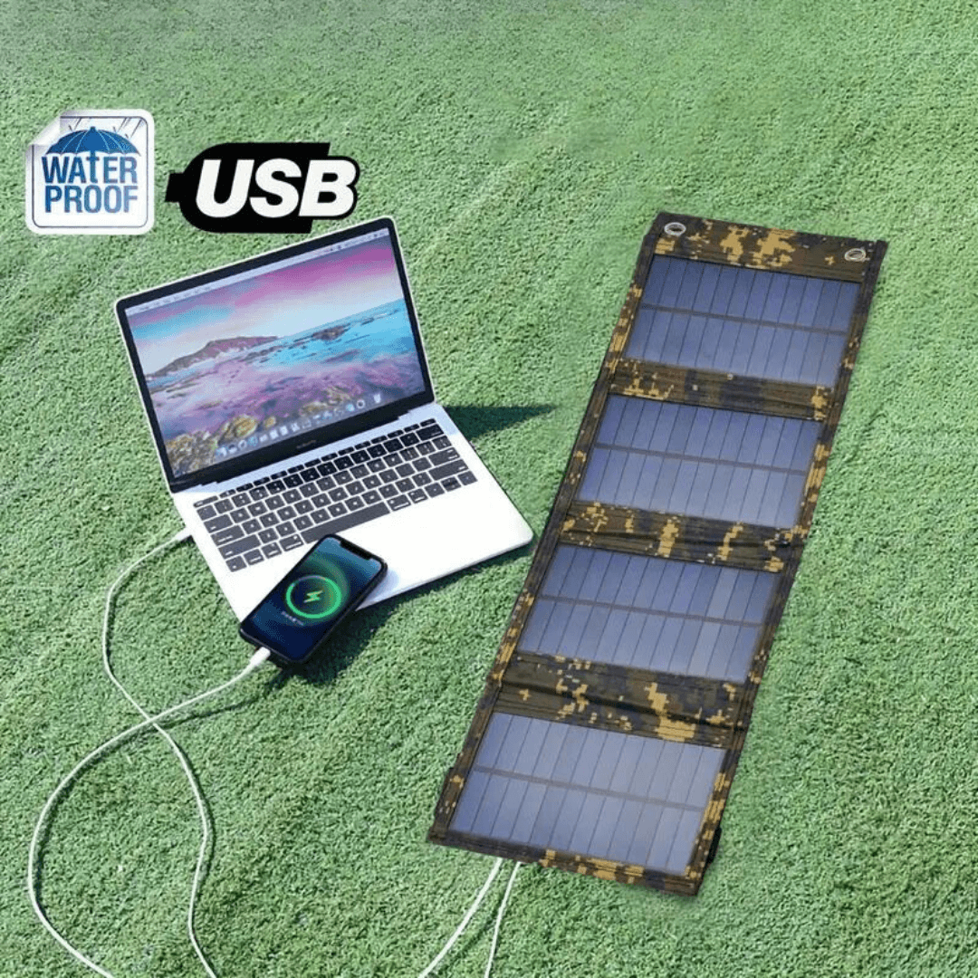 Chargeur solaire pliable 12W - panneau solaire