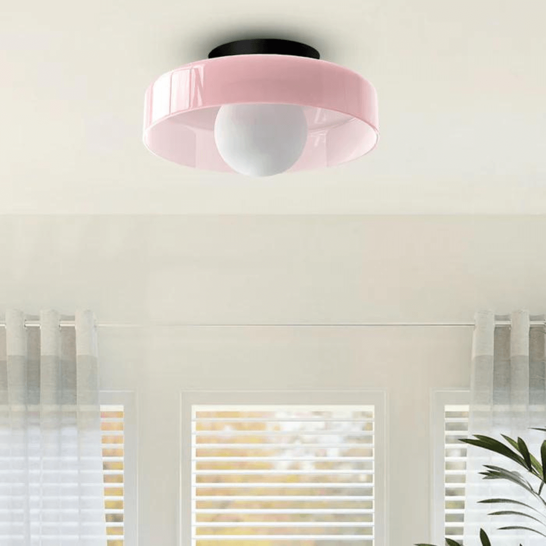 Runde LED Deckenleuchte Modern Glas Lampe