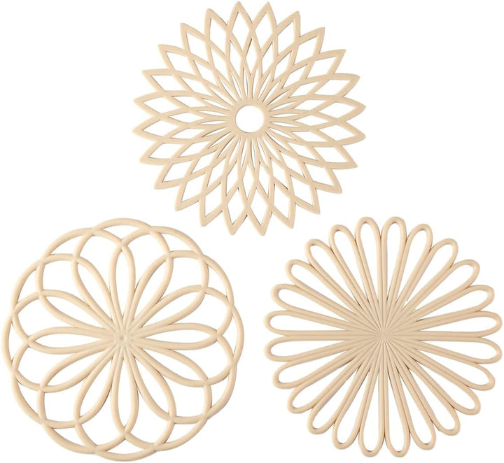 Dessous de verre en silicone - résistants à la chaleur et antidérapants