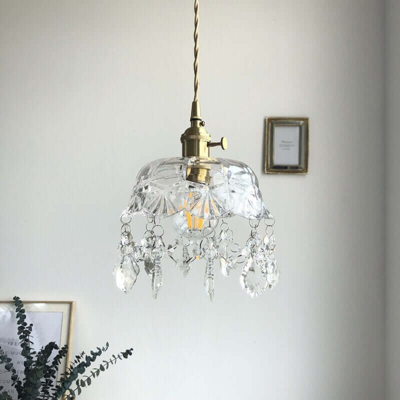 Lampe à suspension élégante en cristal