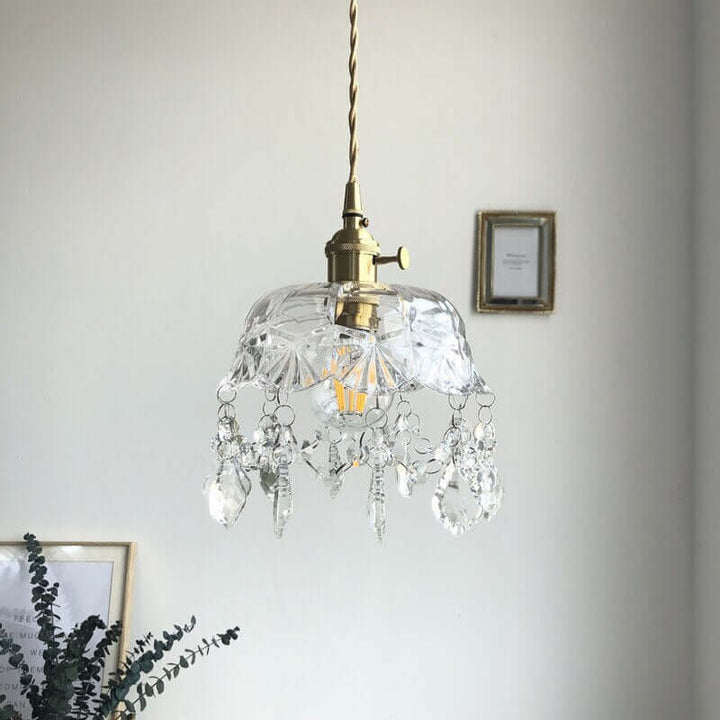 Lampe à suspension élégante en cristal