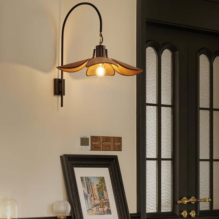 Applique murale pétales design moderne en tissu