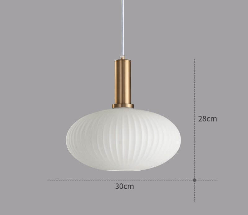 Lampe à suspension rétro en verre coloré