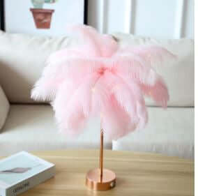 Plafonnier à plumes pour salon