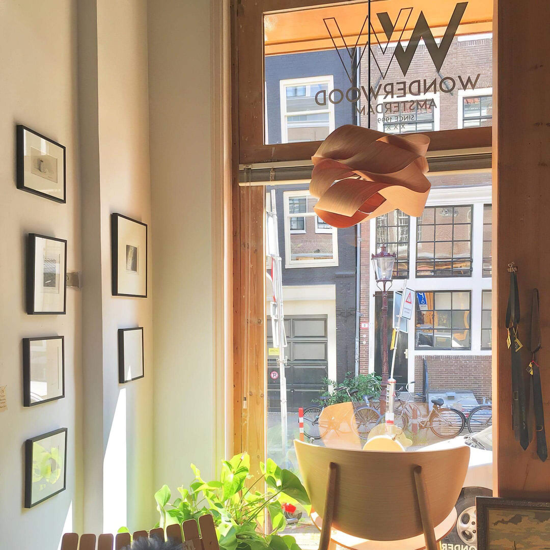 Lampe suspendue design en bois lampe de salle à manger moderne