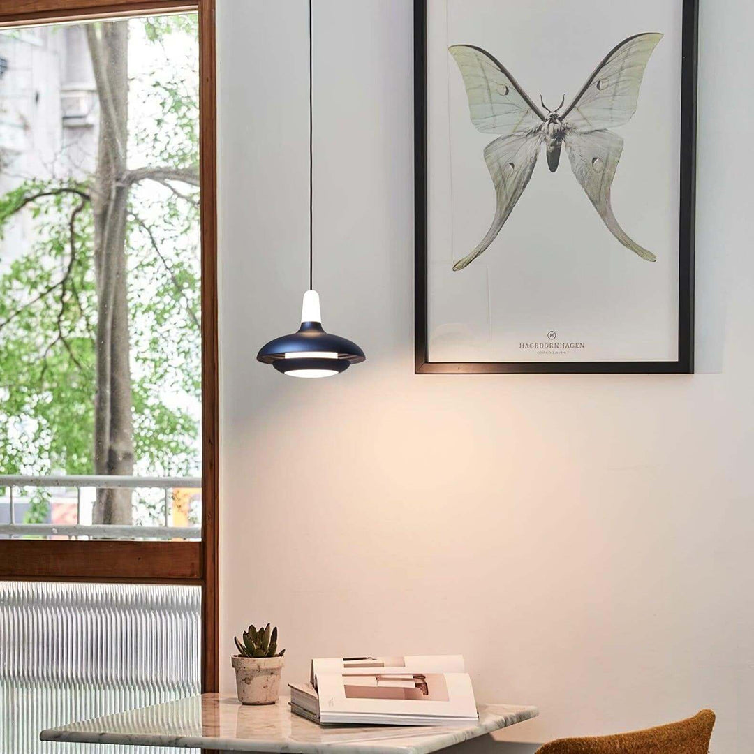 Suspension LED moderne, aluminium, 18 cm