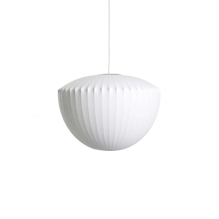 Lampe suspendue moderne, soie et acier