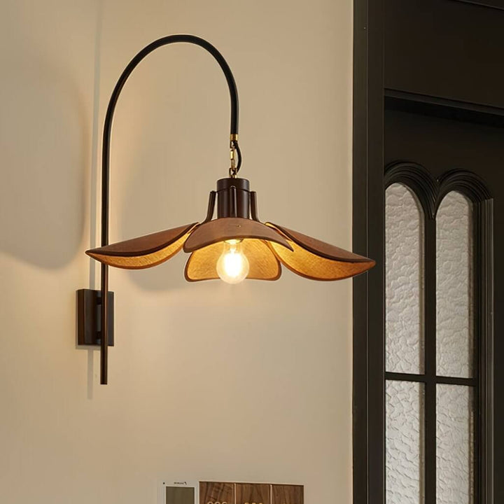 Applique murale pétales design moderne en tissu