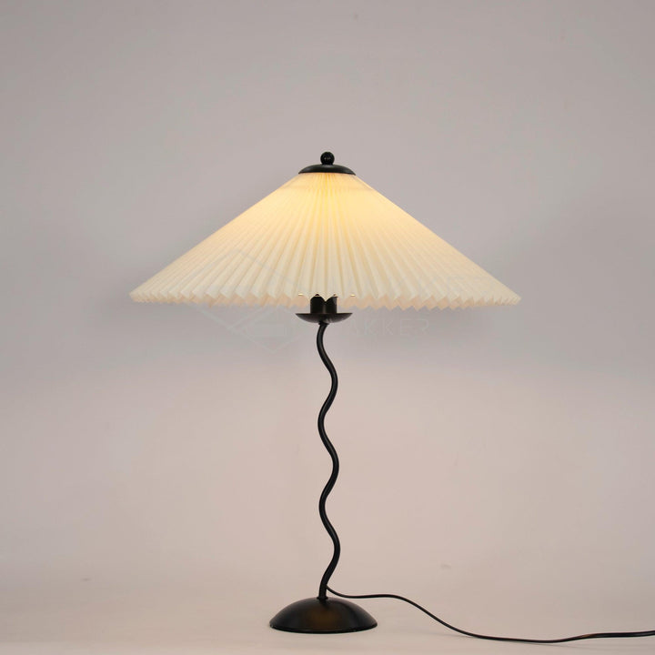 Designer Tischlampe Metall Modern Wellenförmig