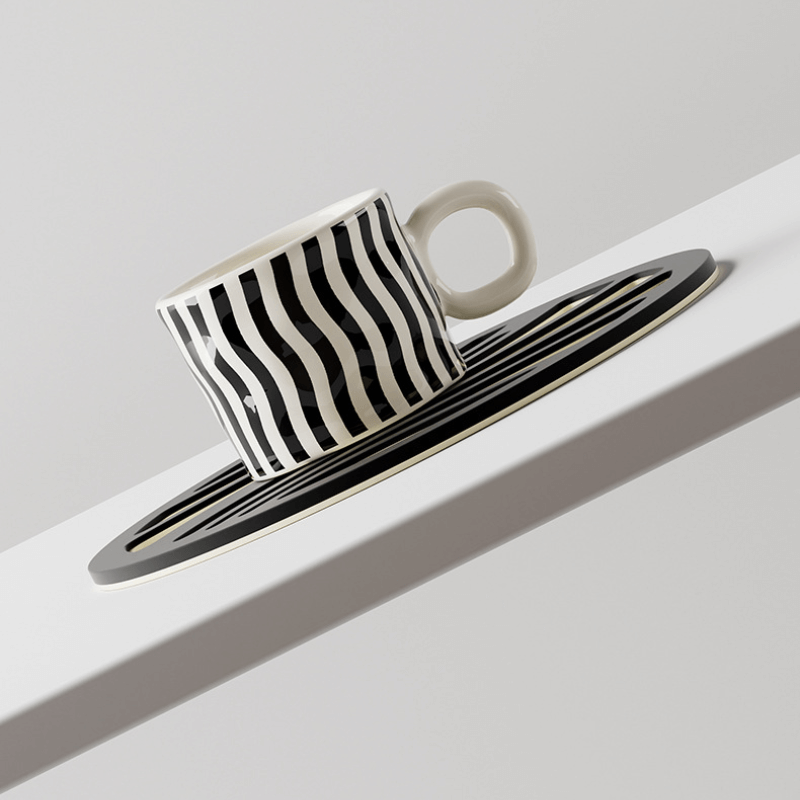 6er Set Hitzeuntersetzer - Modernes Design