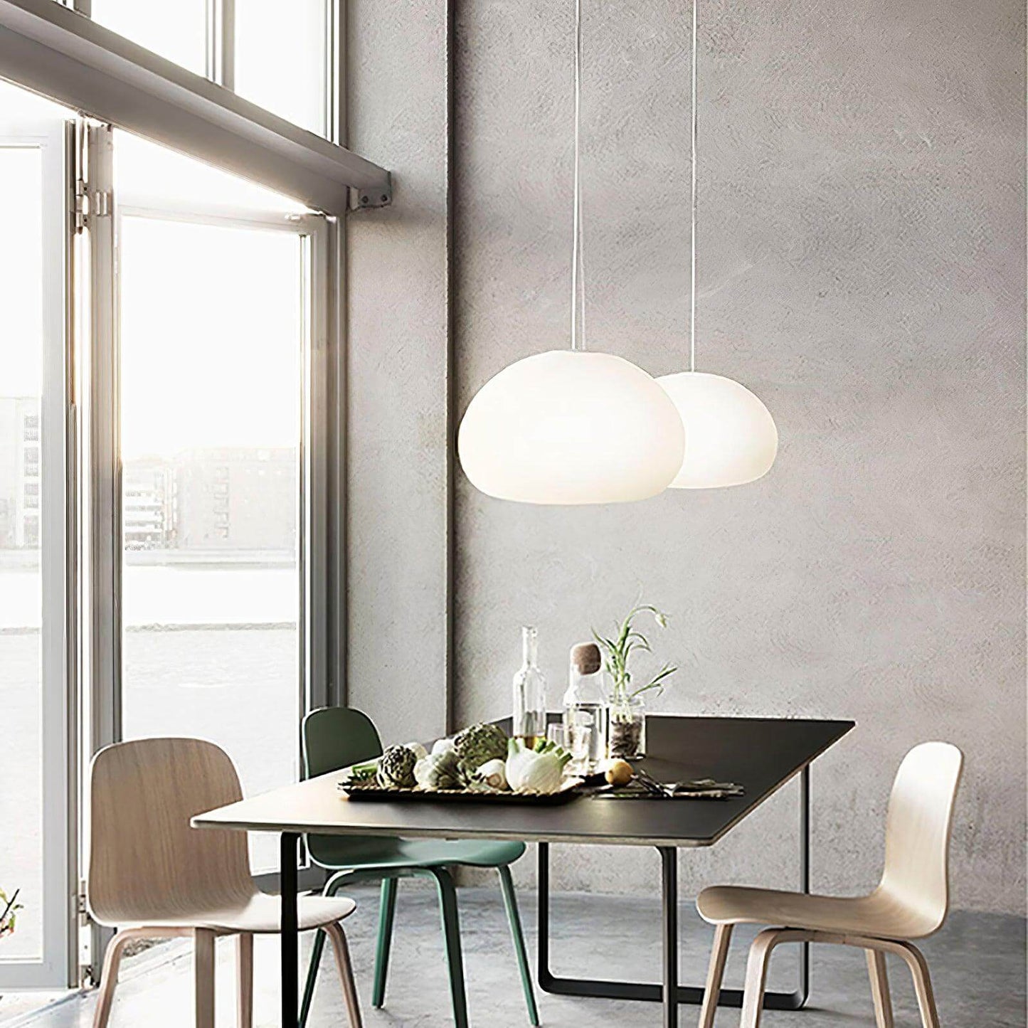 Moderne Glas-Pendelleuchte