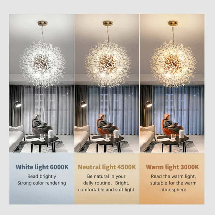 Lustre en cristal LED moderne