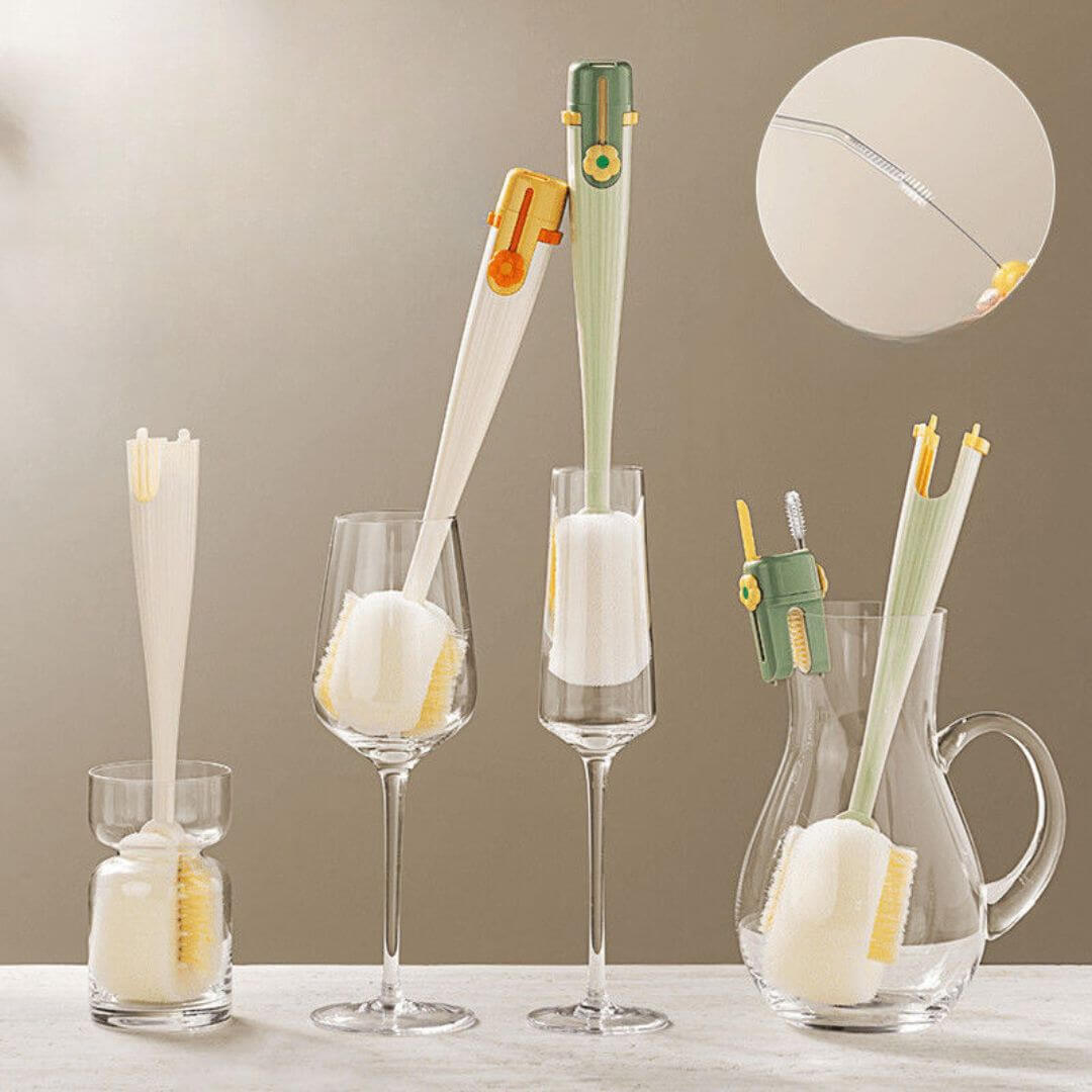 5-teiliges Flaschenreinigungsset - Effektiv & Hygienisch