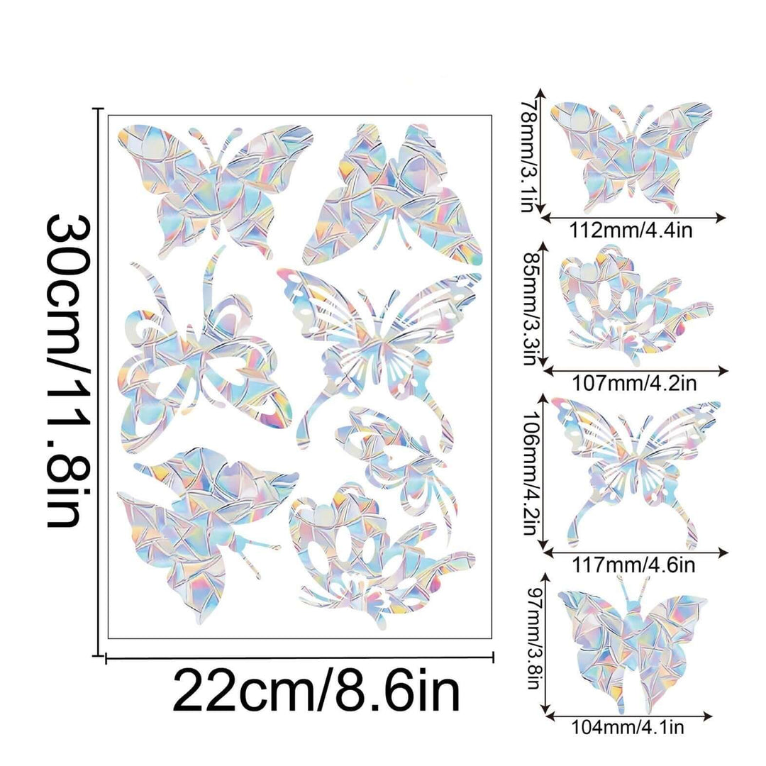 Décoration de fenêtre arc-en-ciel - autocollante, colorée, décorative