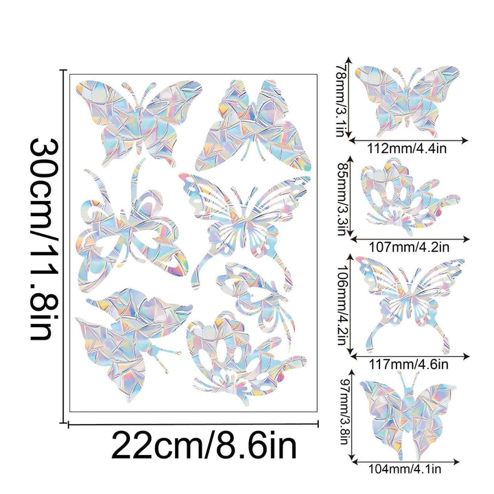 Décoration de fenêtre arc-en-ciel - autocollante, colorée, décorative
