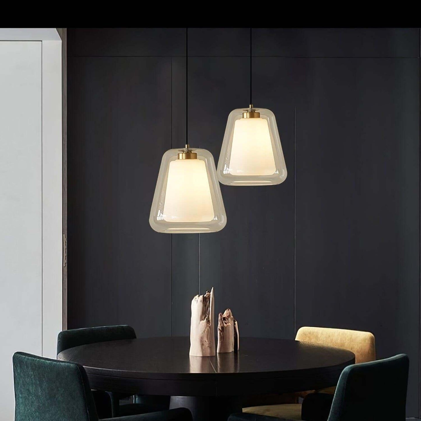 Moderne Glas-Pendelleuchte
