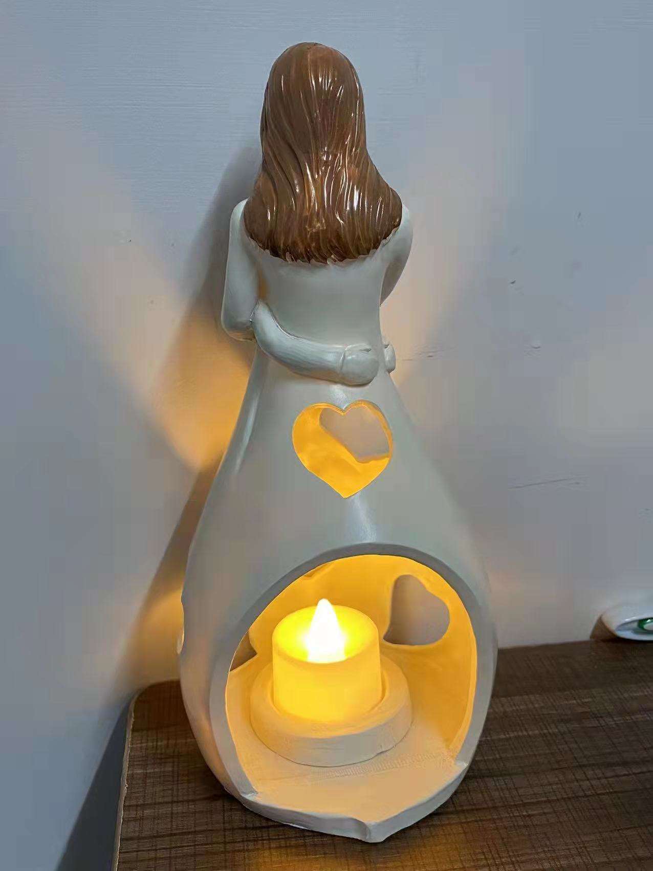 Dekorative Liebeslicht Lampe, 22cm, Beige