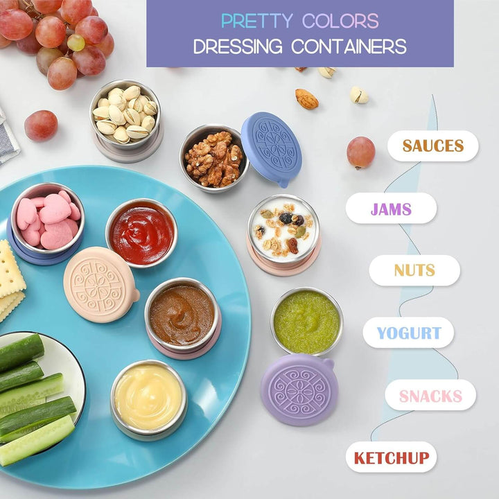 Tasses à sauce en acier inoxydable anti-fuites