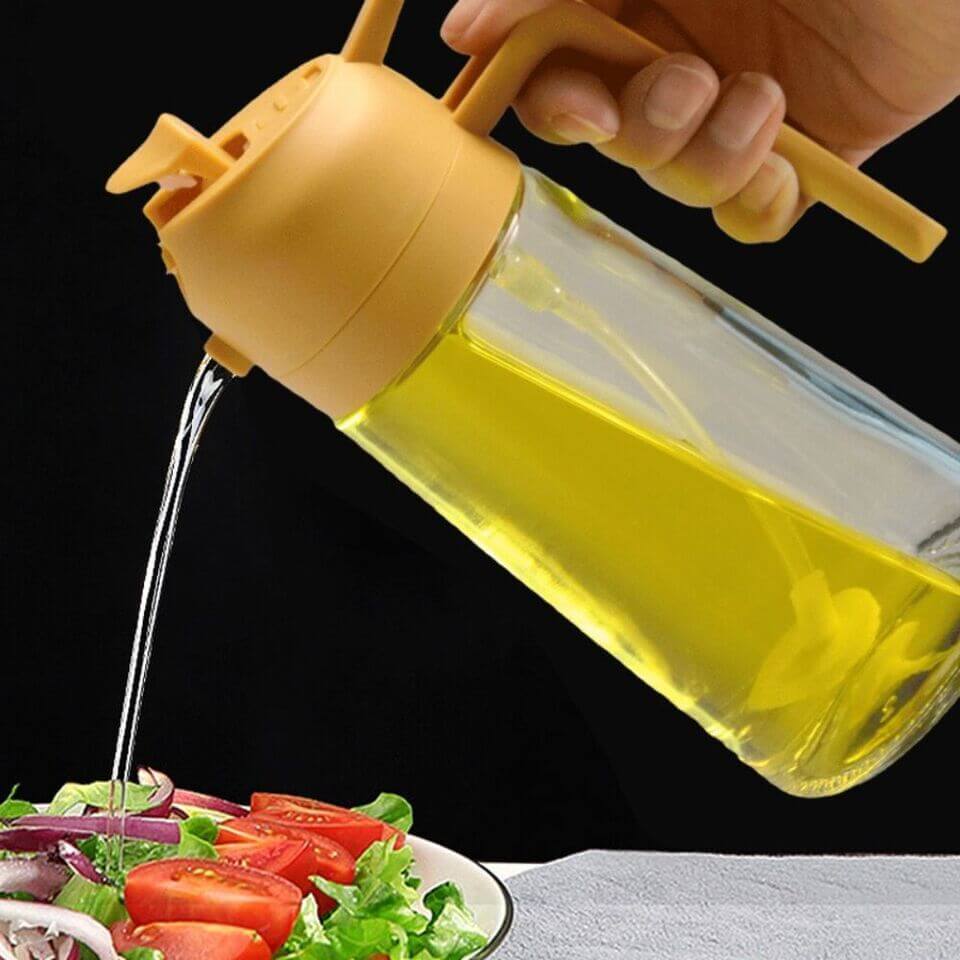 2in1 Öl-Essig Sprühflasche - Küchenhelfer für präzise Dosierung