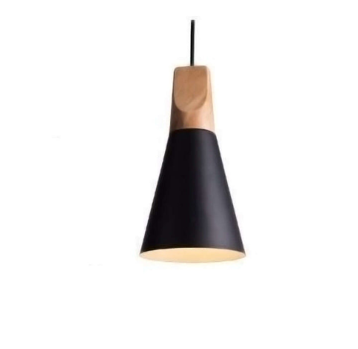 Lampe suspendue en bois et métal pour chambre d'enfant