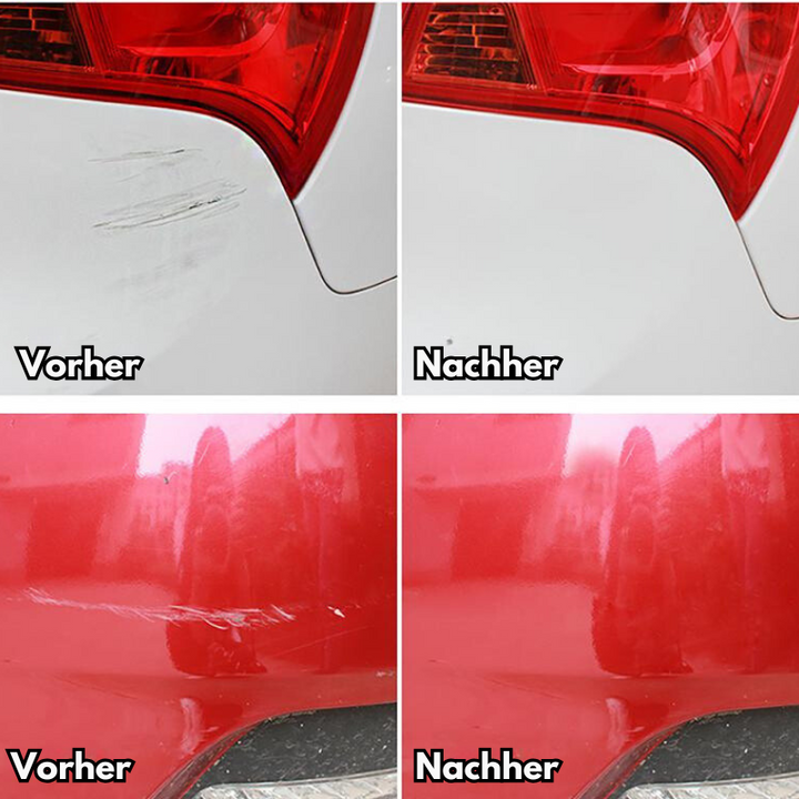 "50ml Autolack Kratzentferner mit Hochglanz Finish, schützt vor Kratzern, einfache Anwendung, kleines transparents Fläschchen