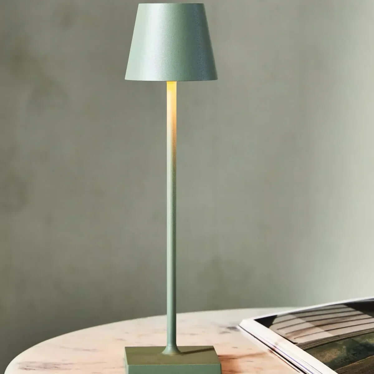 Dimmbare LED Tischleuchte, 38cm, Akku & Touch