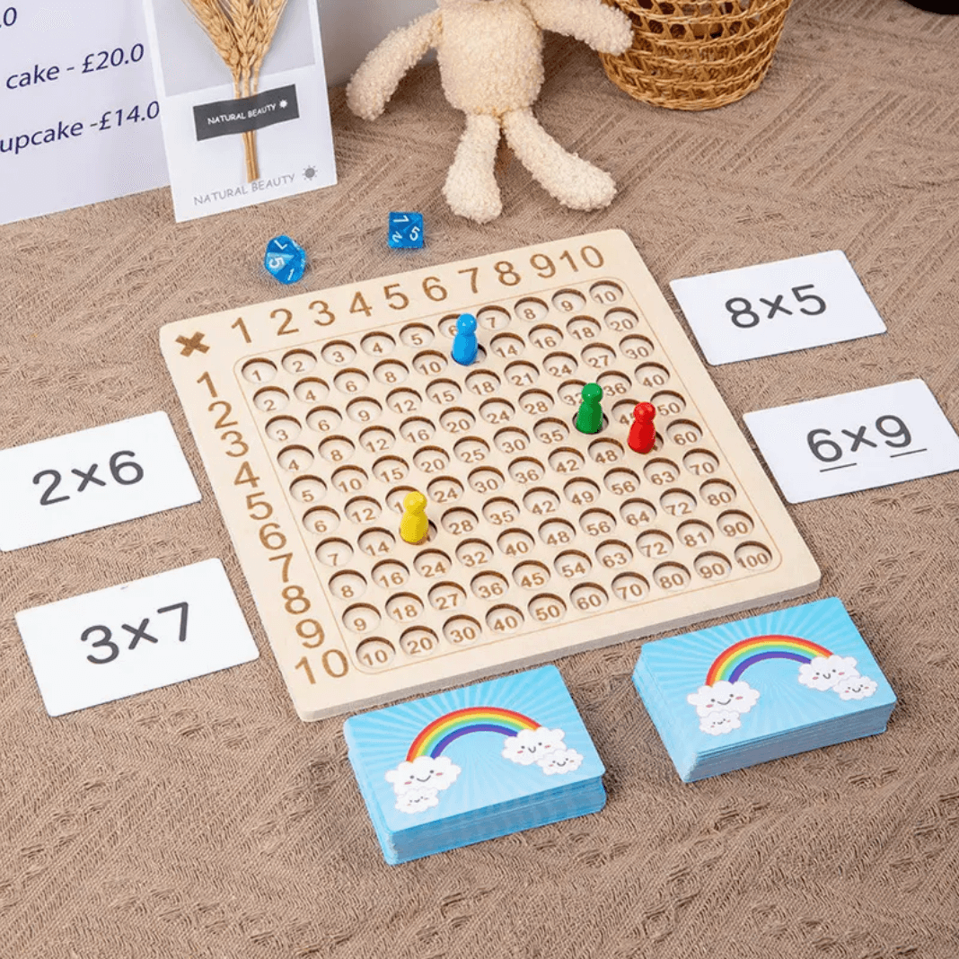 Jeu de multiplication pour enfants - L'aventure des nombres