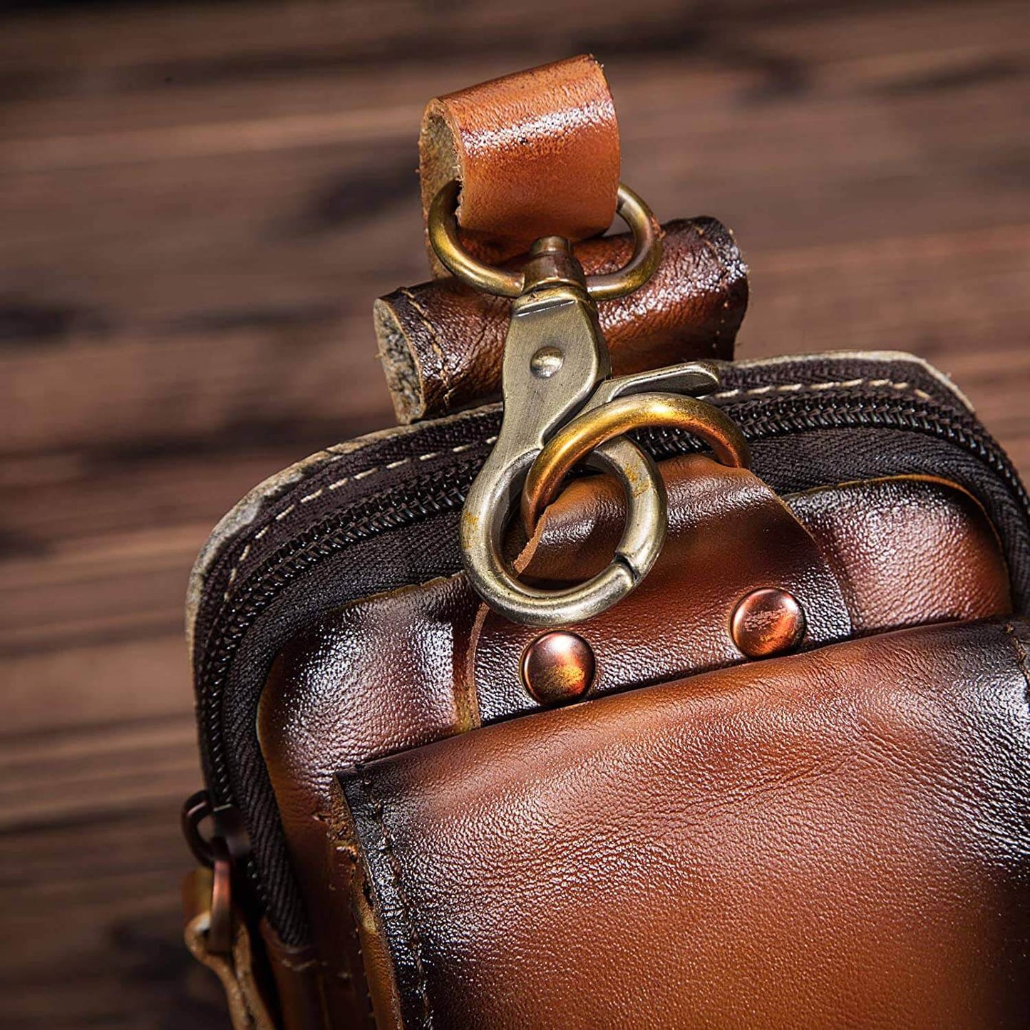 Sac banane en cuir pour homme