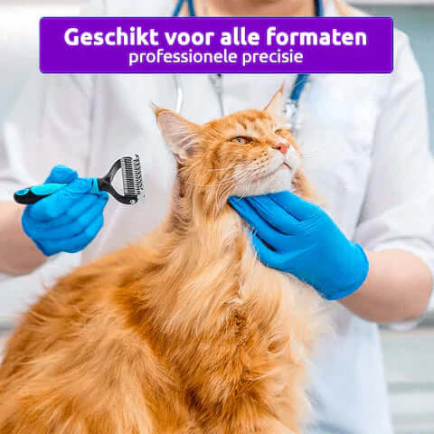 Doppelseitiger Entfilzungskamm für Haustiere