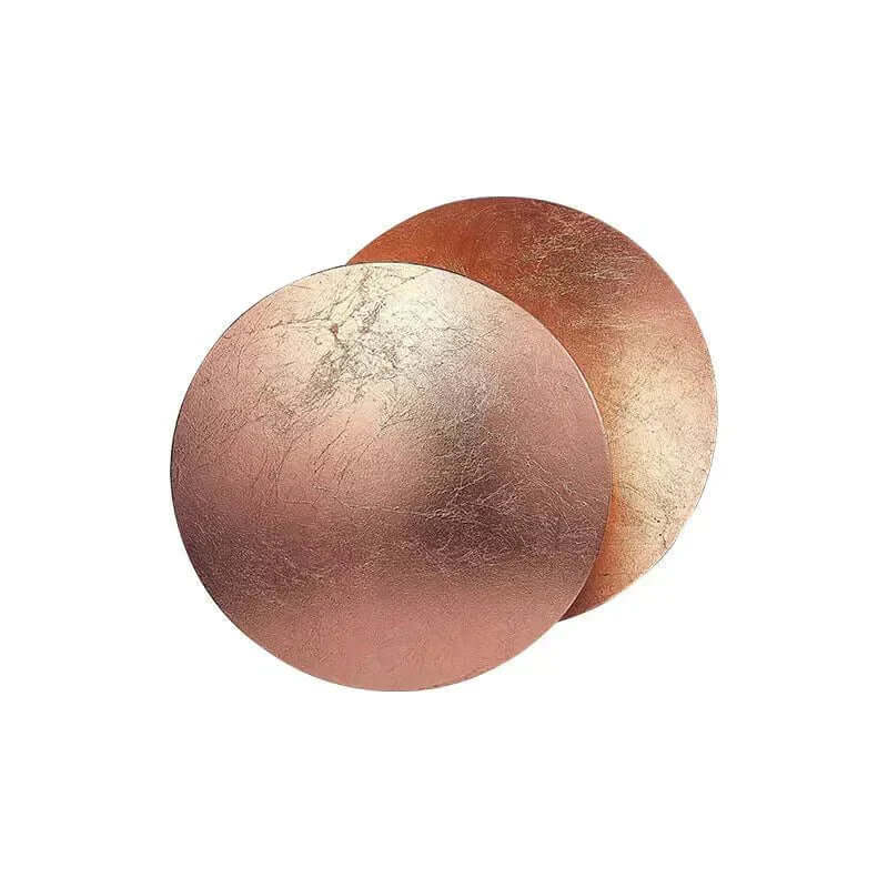 Applique murale dorée effet éclipse solaire