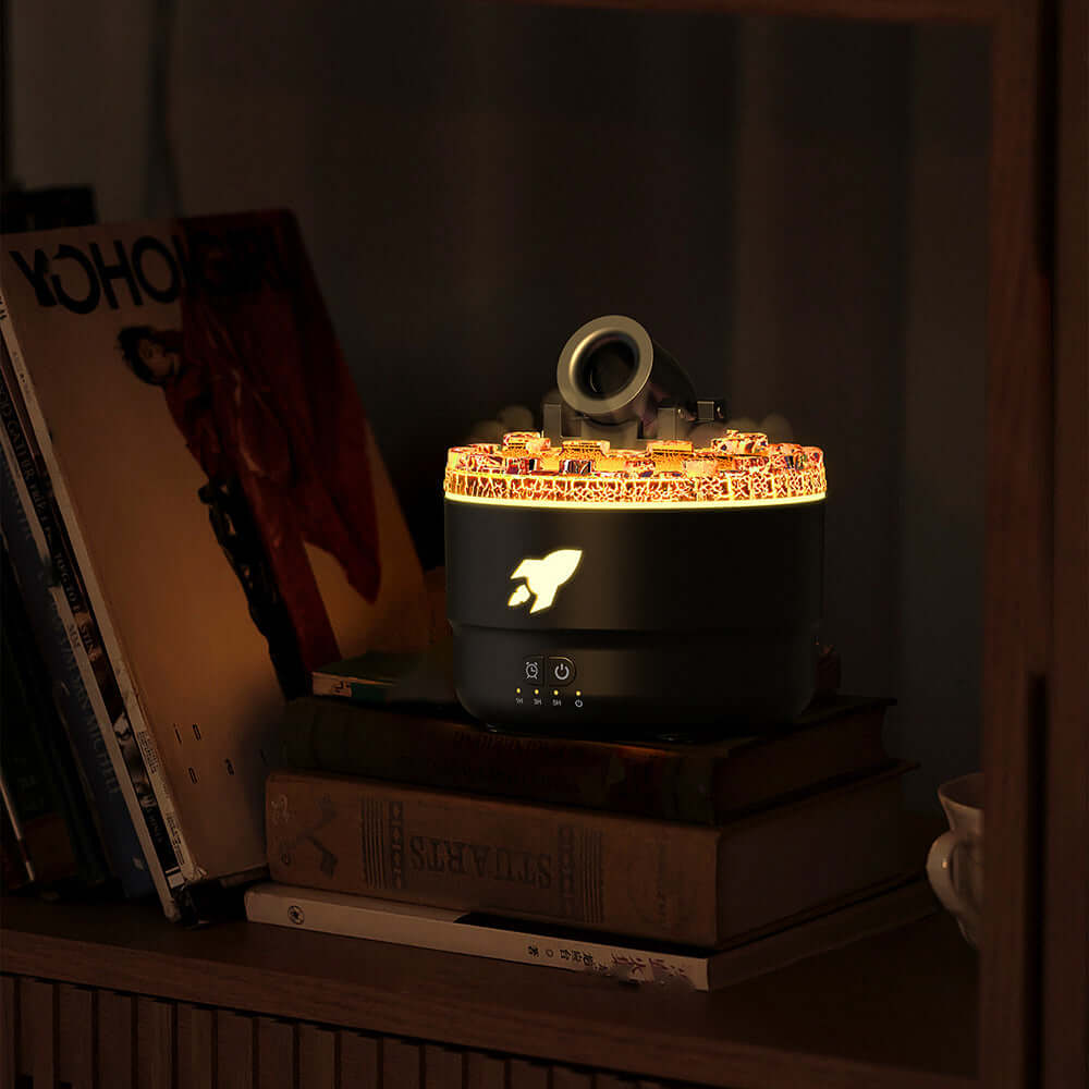 Lava-Aromadiffusor & Luftbefeuchter mit LED-Nachtlicht